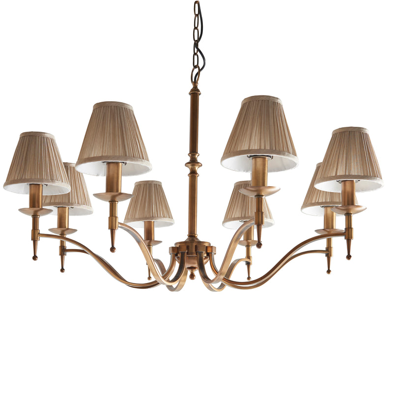 Stanford antique brass 8lt Pendant - 63629