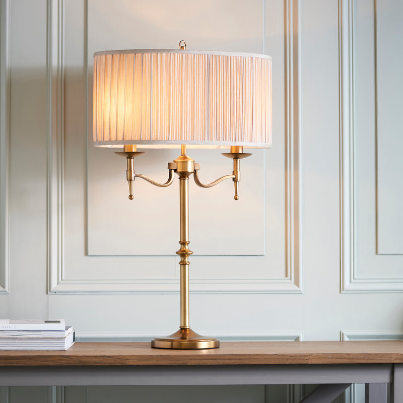 Stanford antique brass 2lt Table
