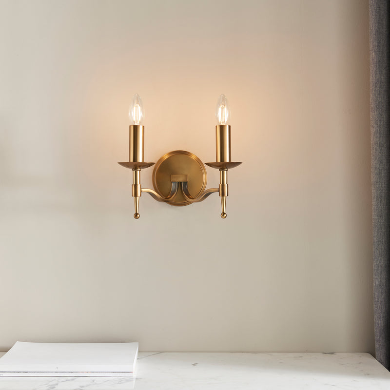 Stanford antique brass 2lt Wall - CA1W2B