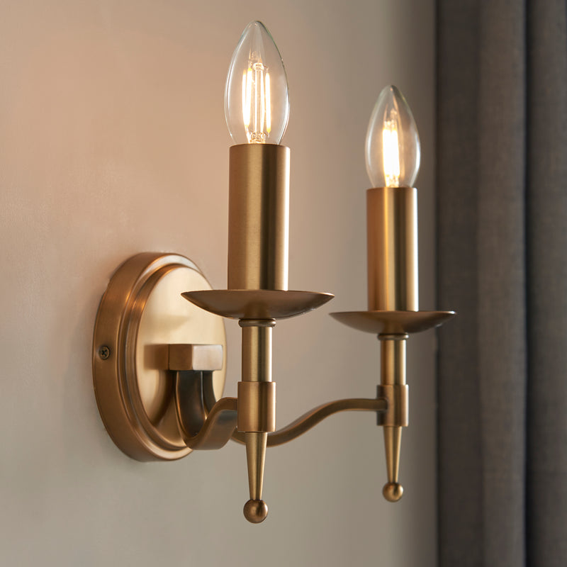 Stanford antique brass 2lt Wall - CA1W2B