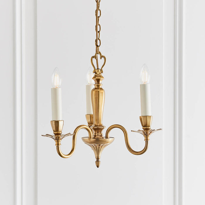 Interiors 1900 Asquith 3lt pendant with beige shades