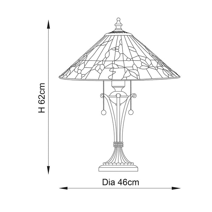 Tiffany 63951 Bernwood Medium table lamp