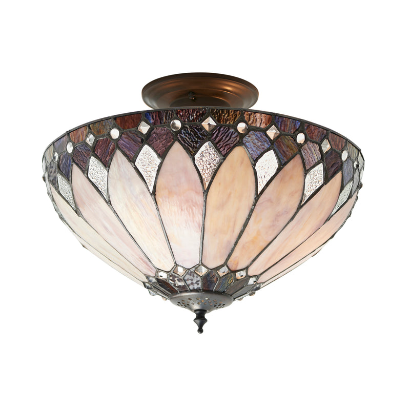 Brooklyn 3lt Semi flush - 63978
