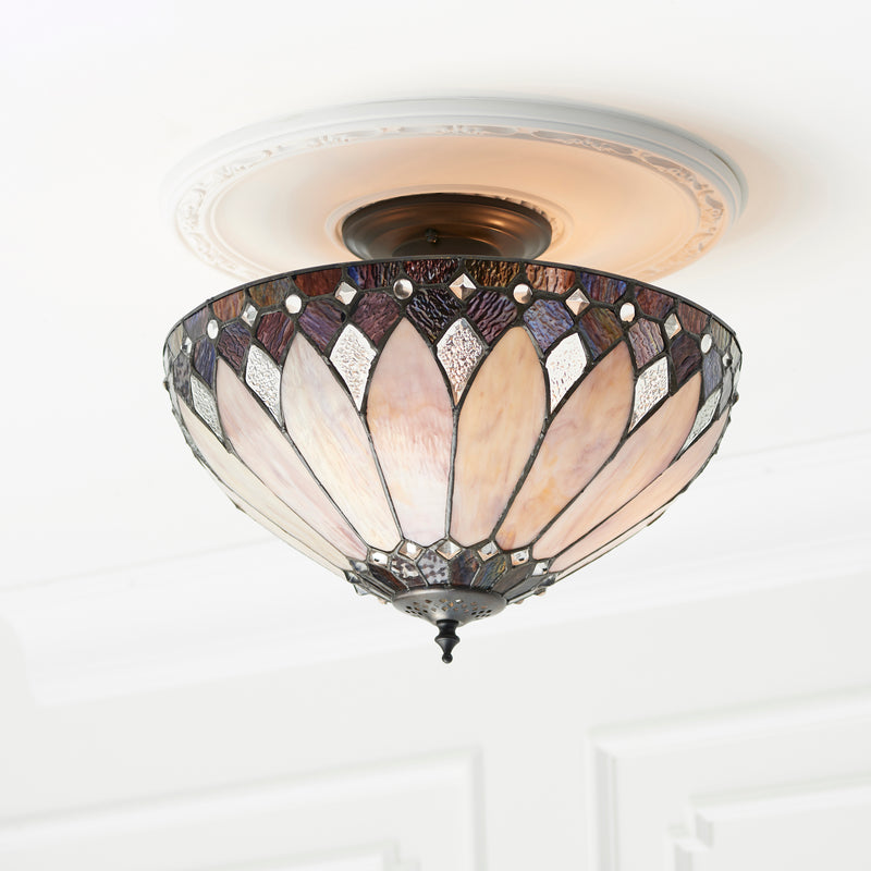 Brooklyn 3lt Semi flush - 63978