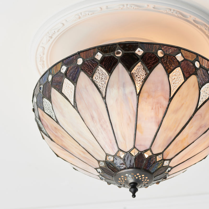 Brooklyn 3lt Semi flush - 63978