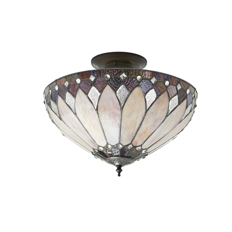 Brooklyn 3lt Semi flush - 63978