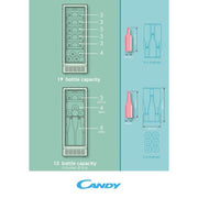 Candy CCVB30UK/1 30cm Wide Built In Wine Cooler - Black - Bonus Superstore
