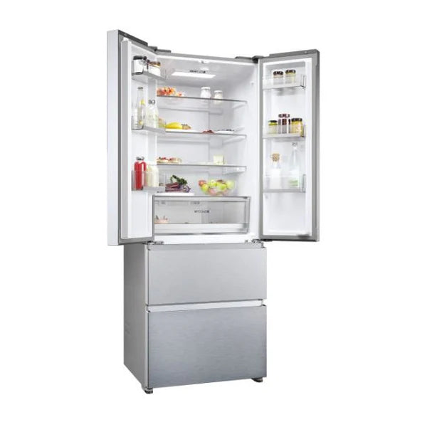 Haier HFR5719ENMP Fridge Freezer - Platinum Inox