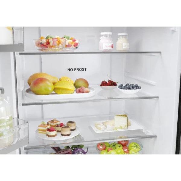 Haier HFR5719ENMP Fridge Freezer - Platinum Inox