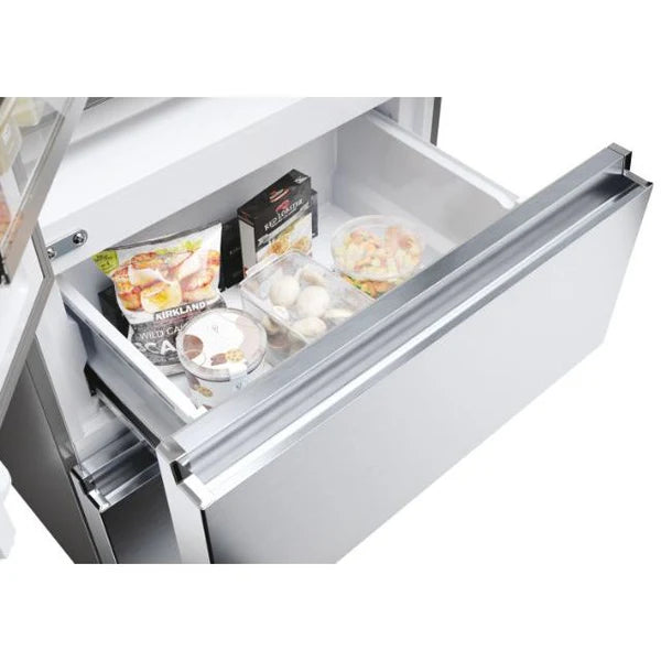 Haier HFR5719ENMP Fridge Freezer - Platinum Inox