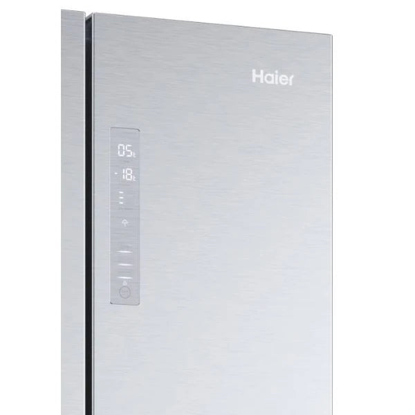 Haier HFR5719ENMP Fridge Freezer - Platinum Inox