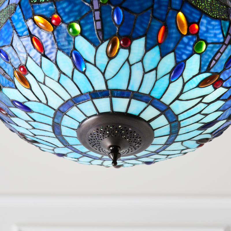 Dragonfly blue 3lt Pendant - 64075