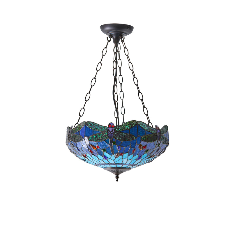 Dragonfly blue 3lt Pendant - 64075
