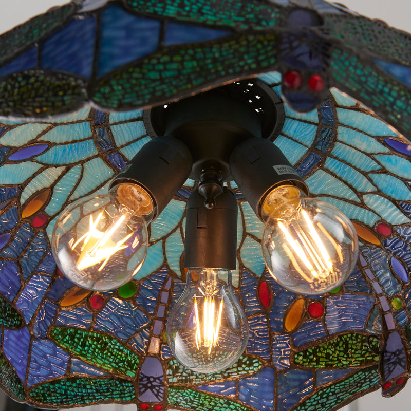 Dragonfly blue 3lt Pendant - 64080