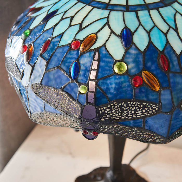 Tiffany 64089 Dragonfly blue Medium table lamp
