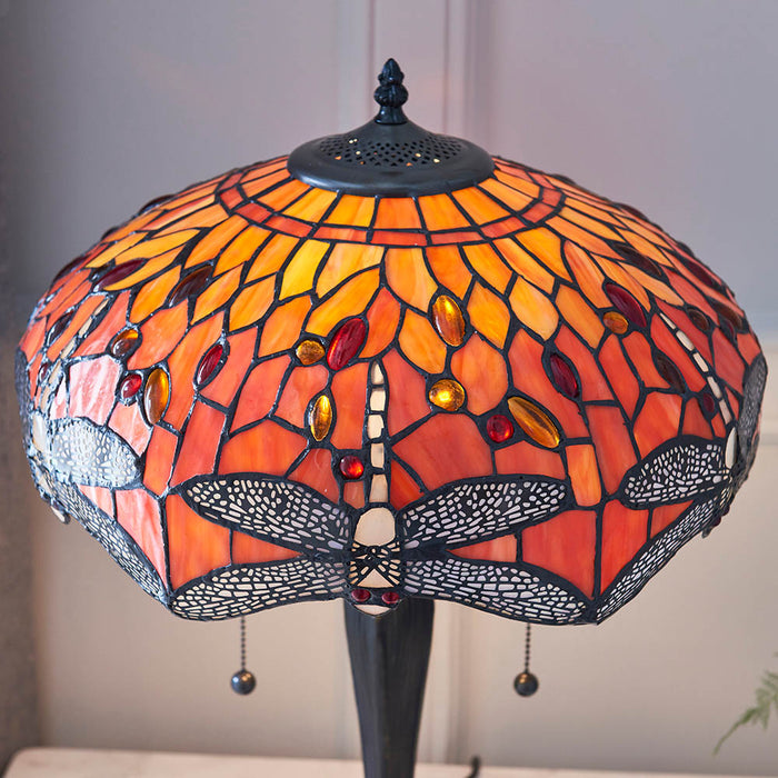 Tiffany 64093 Dragonfly flame Medium table lamp