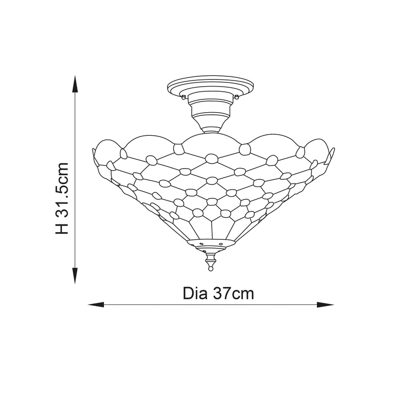 Pearl 3lt Semi flush - 64300