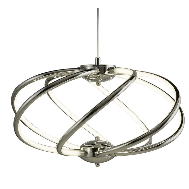 Searchlight  6500-7CC Magic  7Lt Pendant  - Chrome Metal & Opal Acrylic