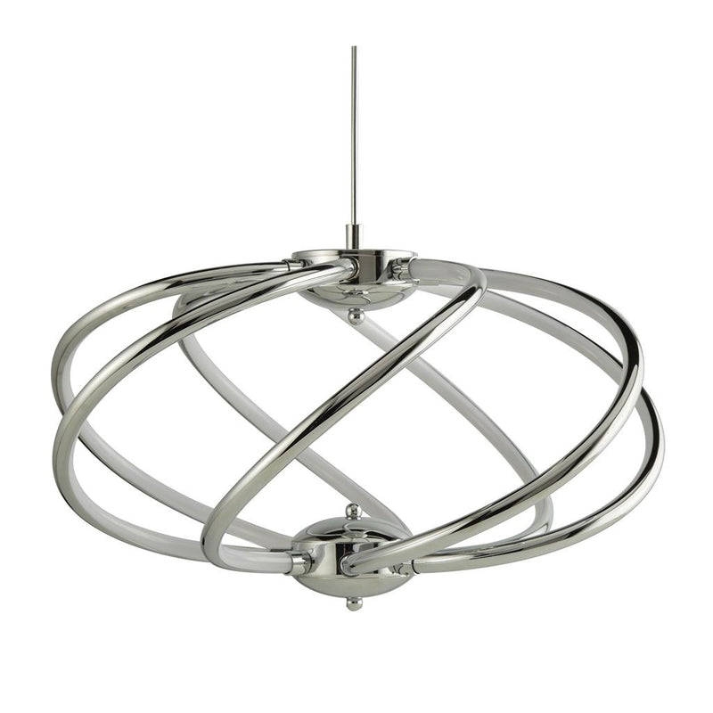 Searchlight  6500-7CC Magic  7Lt Pendant  - Chrome Metal & Opal Acrylic