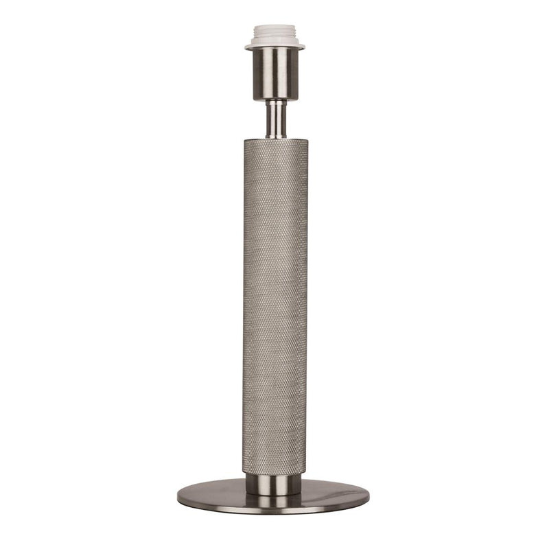 Searchlight  65721SI Base Only - London Table Lamp - Knurled Silver