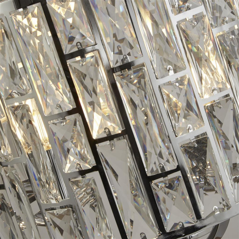 Searchlight  6585-5CC Bijou  5Lt Pendant - Chrome Metal & Crystal Glass