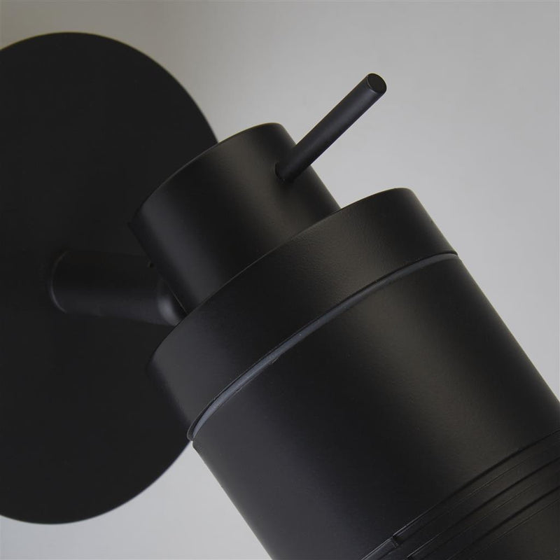 Searchlight 6601BK Samson Spotlight - Black Metal