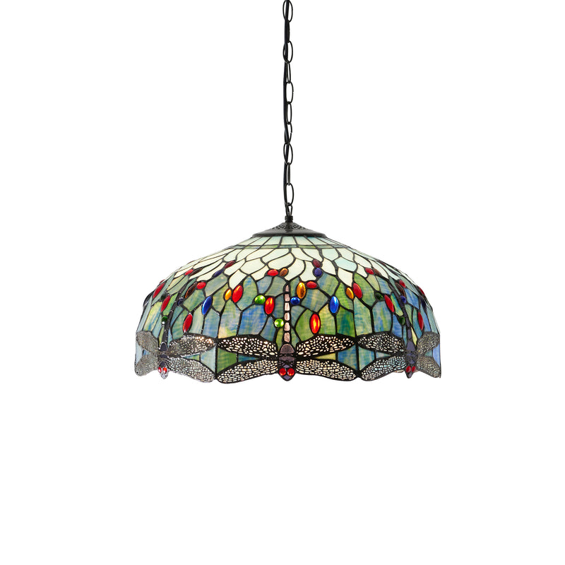 Dragonfly blue 3lt Pendant - 66148
