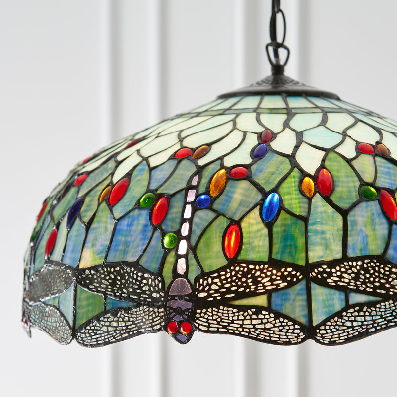Dragonfly blue 3lt Pendant - 66148