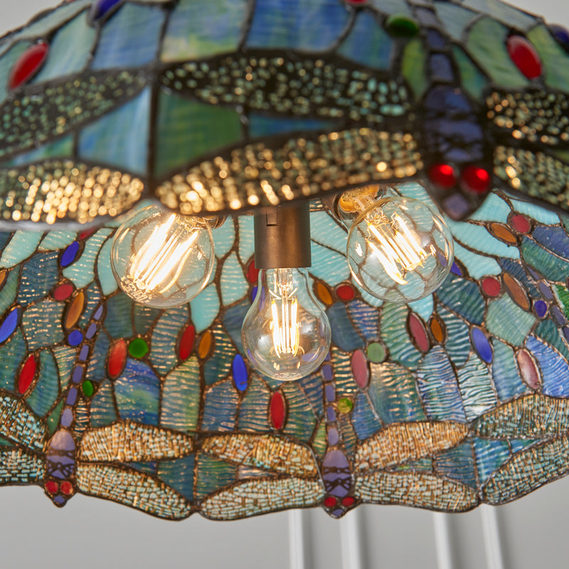 Dragonfly blue 3lt Pendant - 66148