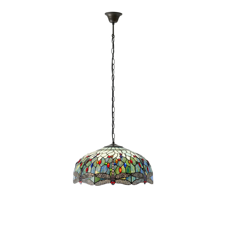 Dragonfly blue 3lt Pendant - 66148
