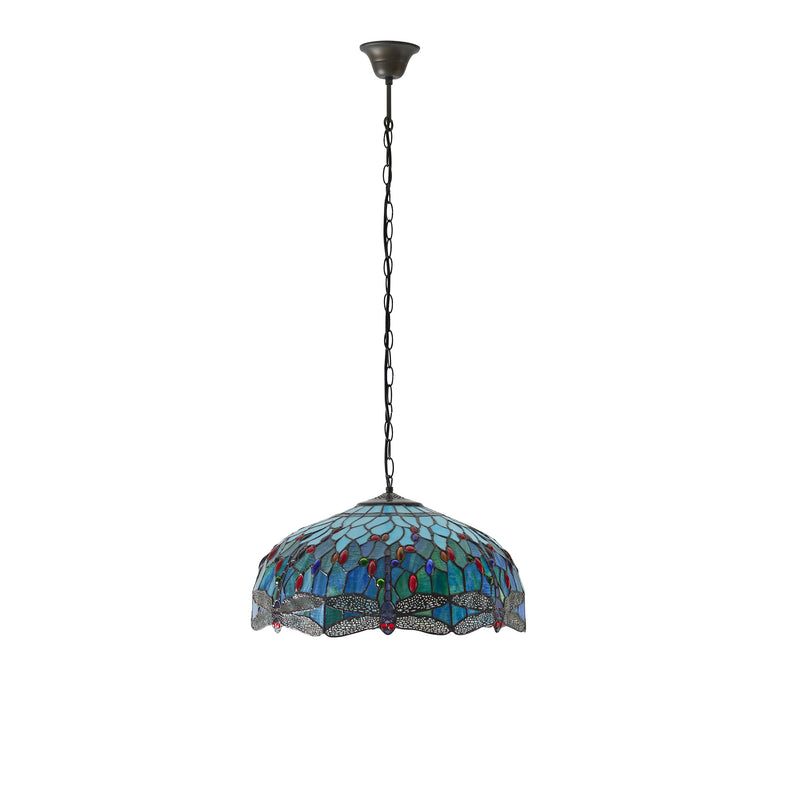 Dragonfly blue 3lt Pendant - 66148