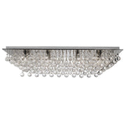 Searchlight  6728-8CC Hanna 8Lt Flush  - Chrome Metal & Clear Crystal - Bonus Superstore