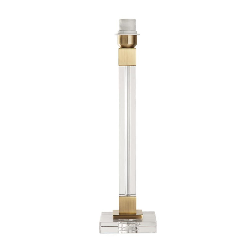 Searchlight  67521PB Base Only - Scarborough Table Lamp - Brass Metal & Crystal
