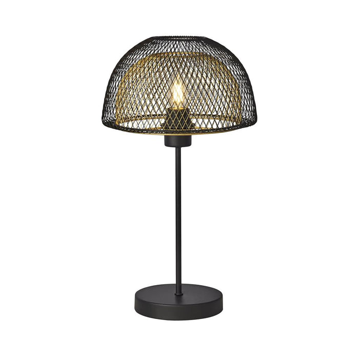 Searchlight  6848BGO Honeycombe Table Lamp  - Black & Gold Metal
