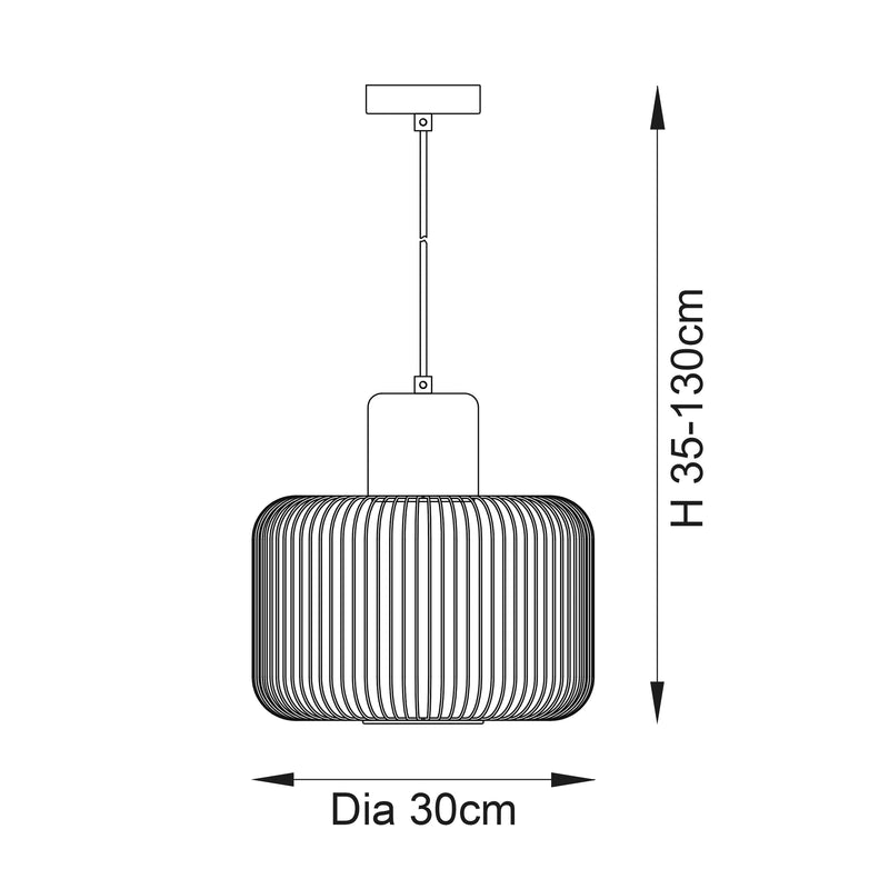 Nicola 1lt Pendant - 68986 - Bonus Superstore
