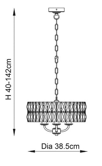 Clifton 3lt Pendant - 104466