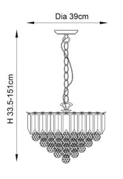 Fargo 3lt Pendant - FARGO-14CH - Bonus Superstore