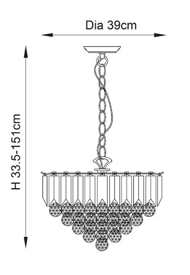 Fargo 3lt Pendant - FARGO-14CH - Bonus Superstore
