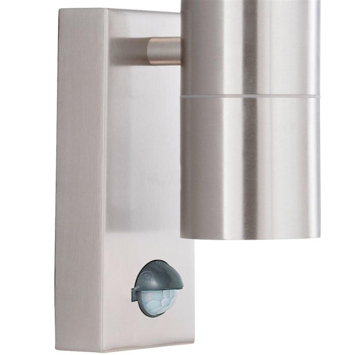 Searchlight  7008-1SS-LED Metro Outdoor Wall Light - Stainless Steel Metal & Glass