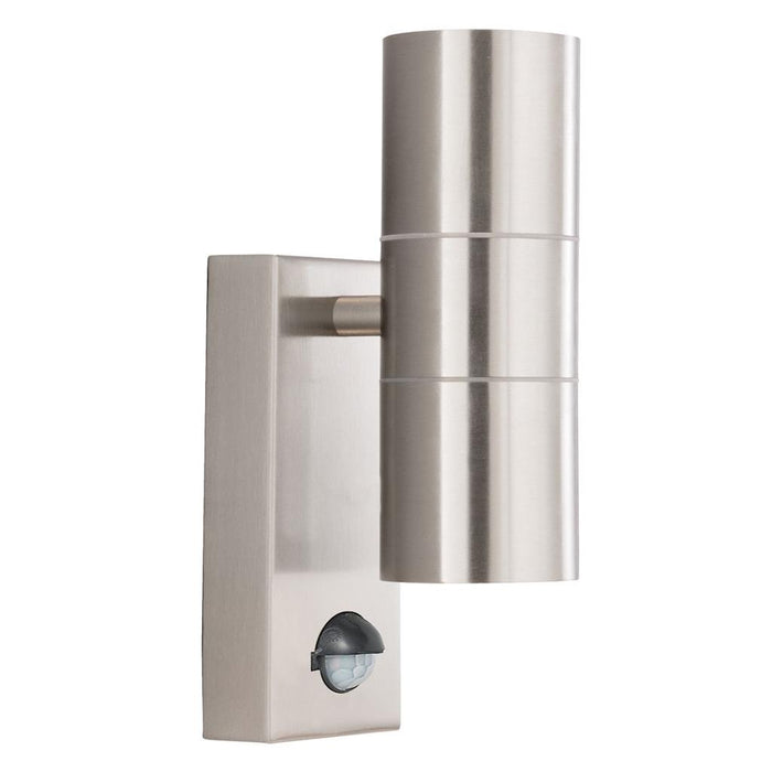 Searchlight  7008-2SS-LED Metro Outdoor Wall Light - Stainless Steel Metal & Glass