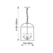 Lambeth 4lt Pendant - 70324 - Bonus Superstore