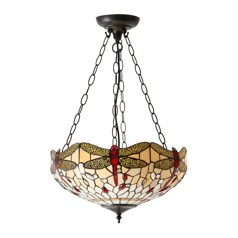 Dragonfly beige 3lt Pendant - 70759