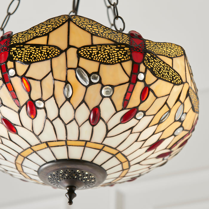 Dragonfly beige 3lt Pendant