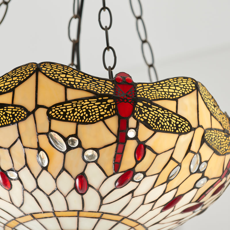 Dragonfly beige 3lt Pendant - 70759