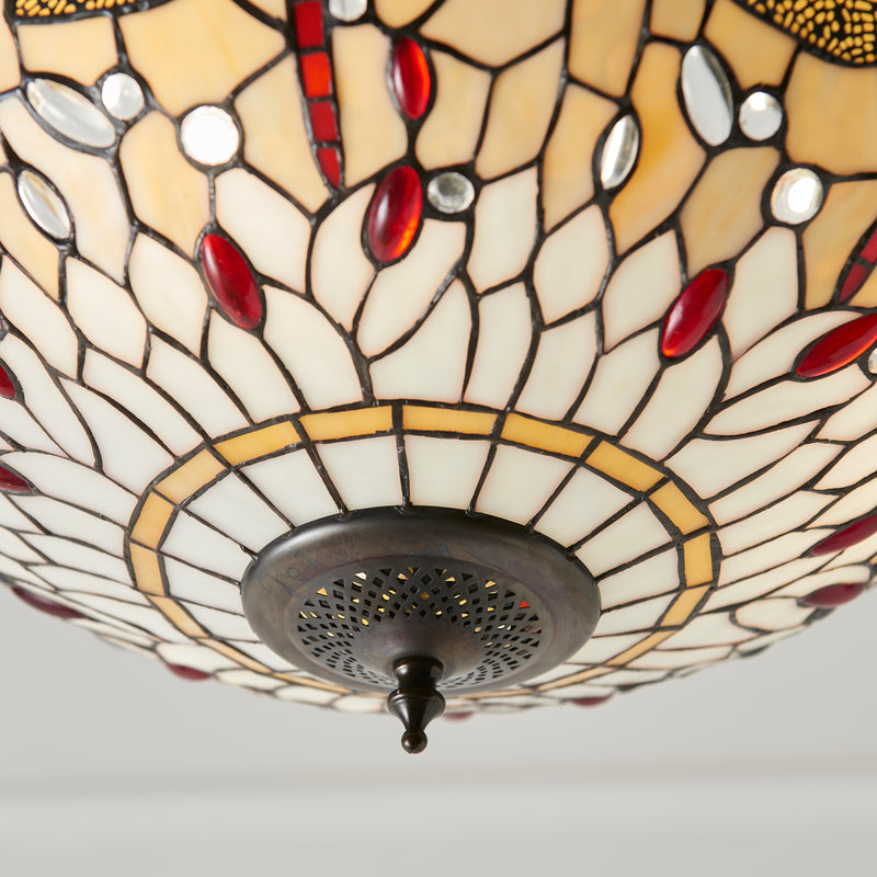 Dragonfly beige 3lt Pendant - 70759