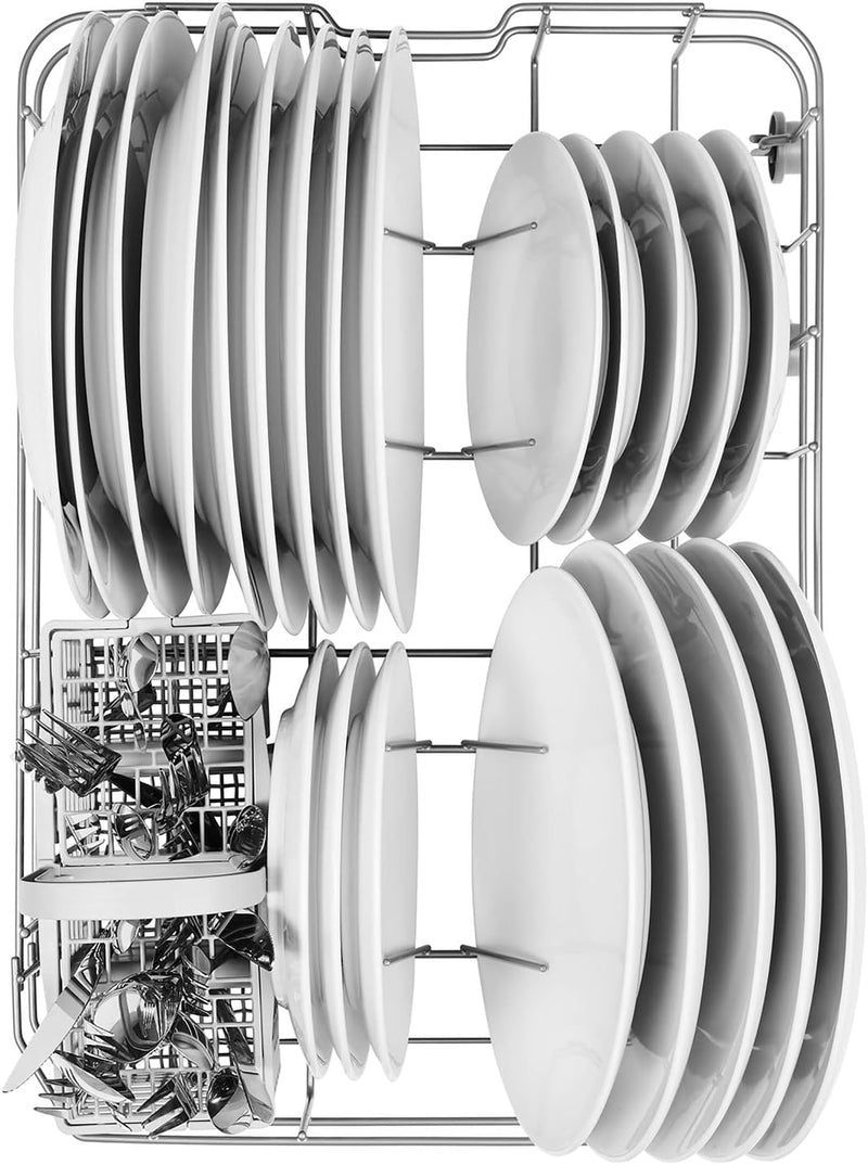 Indesit Freestanding DSFE1B10SUKN Slim 45cm Dishwasher - Silver