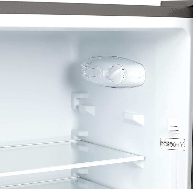 Willow WFF157G 157L Freestanding 70/30 Fridge Freezer with Adjustable Thermostat, Mark-Proof Finish, Low Frost, 2 Year Warranty - Grey [Energy Class E]