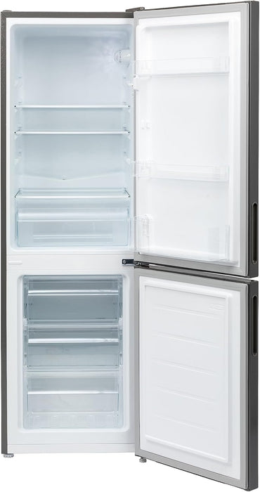 Willow WFF157G 157L Freestanding 70/30 Fridge Freezer with Adjustable Thermostat, Mark-Proof Finish, Low Frost, 2 Year Warranty - Grey [Energy Class E]