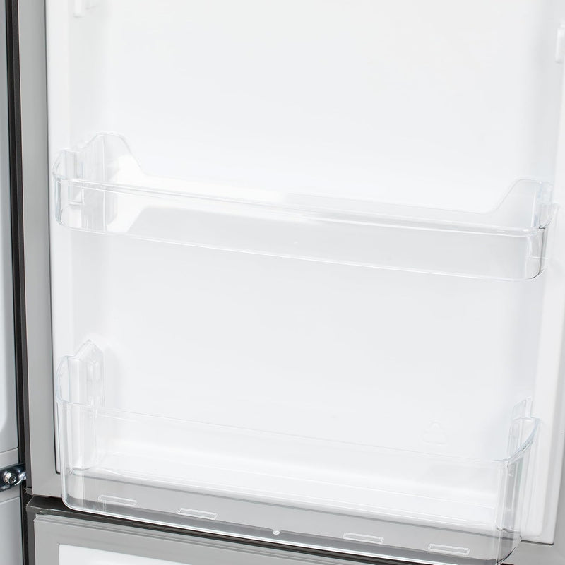 Willow WFF157G 157L Freestanding 70/30 Fridge Freezer with Adjustable Thermostat, Mark-Proof Finish, Low Frost, 2 Year Warranty - Grey [Energy Class E]