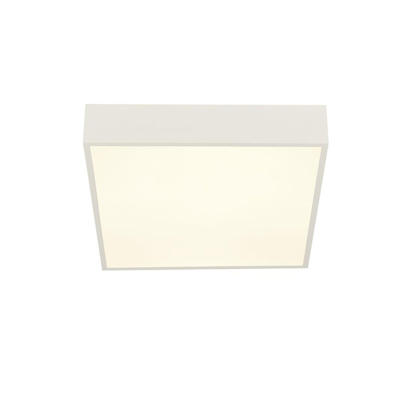 Searchlight 72370WH Zeus Flush - White Metal & Opal Polycarbonate